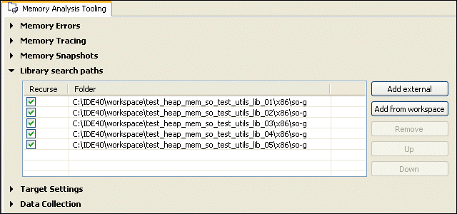 Library search paths