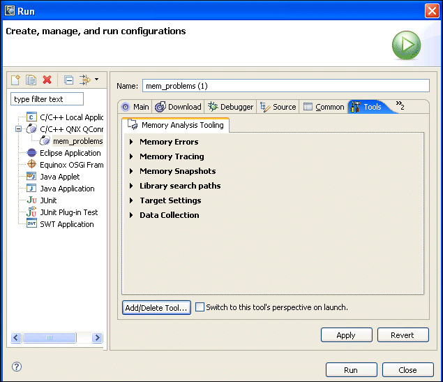 Memory Analysis tool