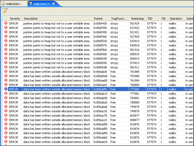 Memory Analysis Tooling