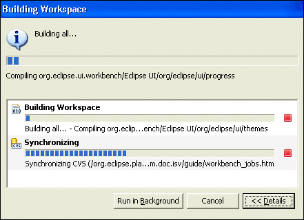 Progress dialog