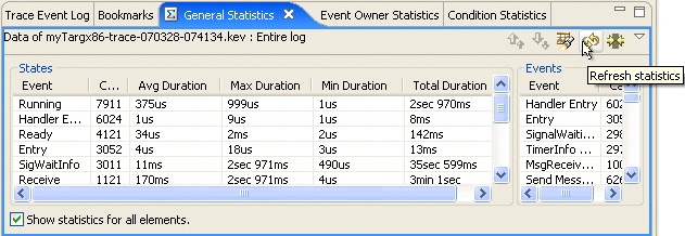 System Profiler: entire log file